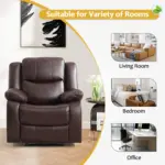 Farenza Recliner Sofa Brown (2)