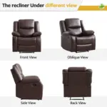 Farenza Recliner Sofa Brown (3)