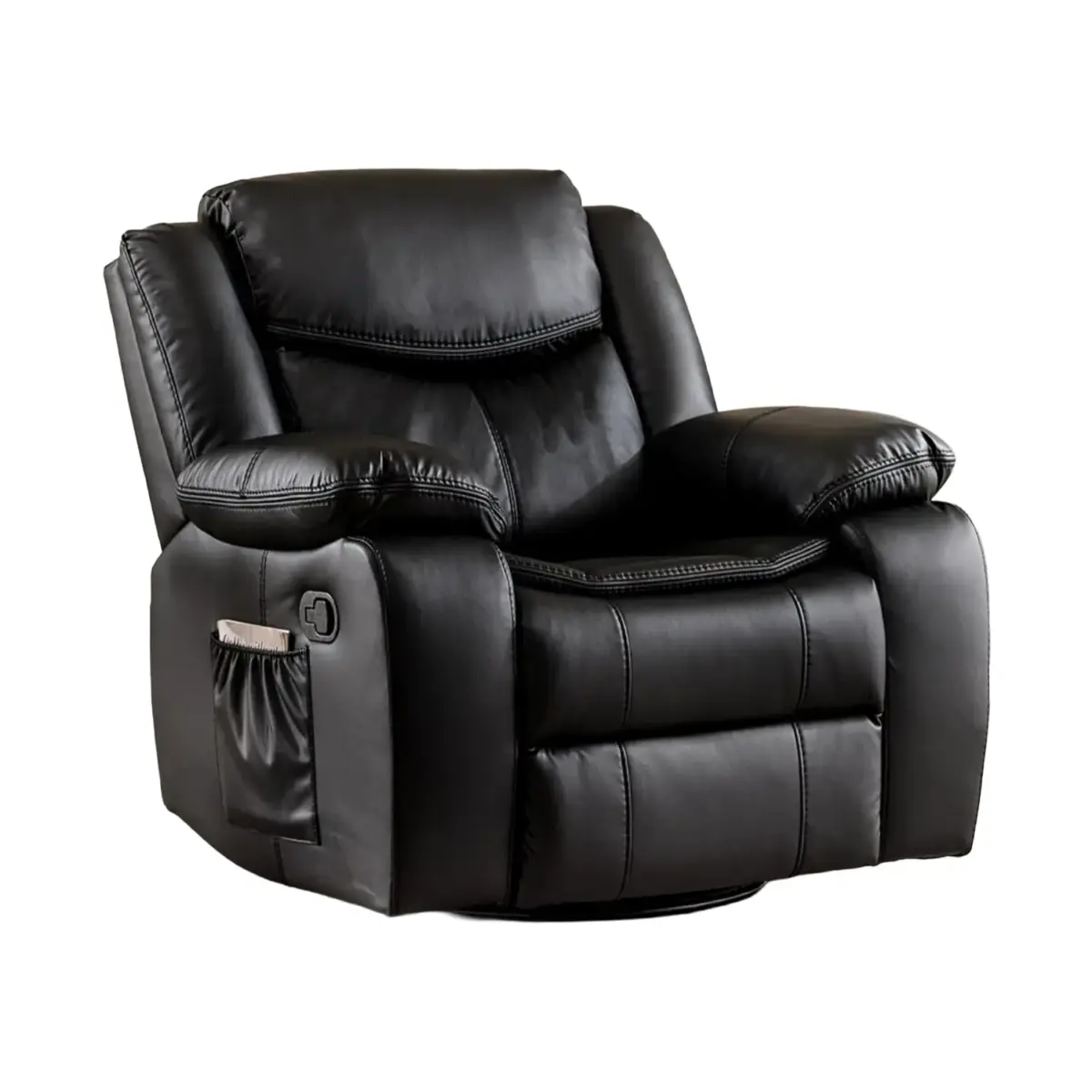 Fervel Recliner Sofa Black (1)