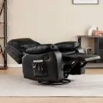 Fervel Recliner Sofa Black (4)