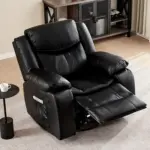 Fervel Recliner Sofa Black (5)