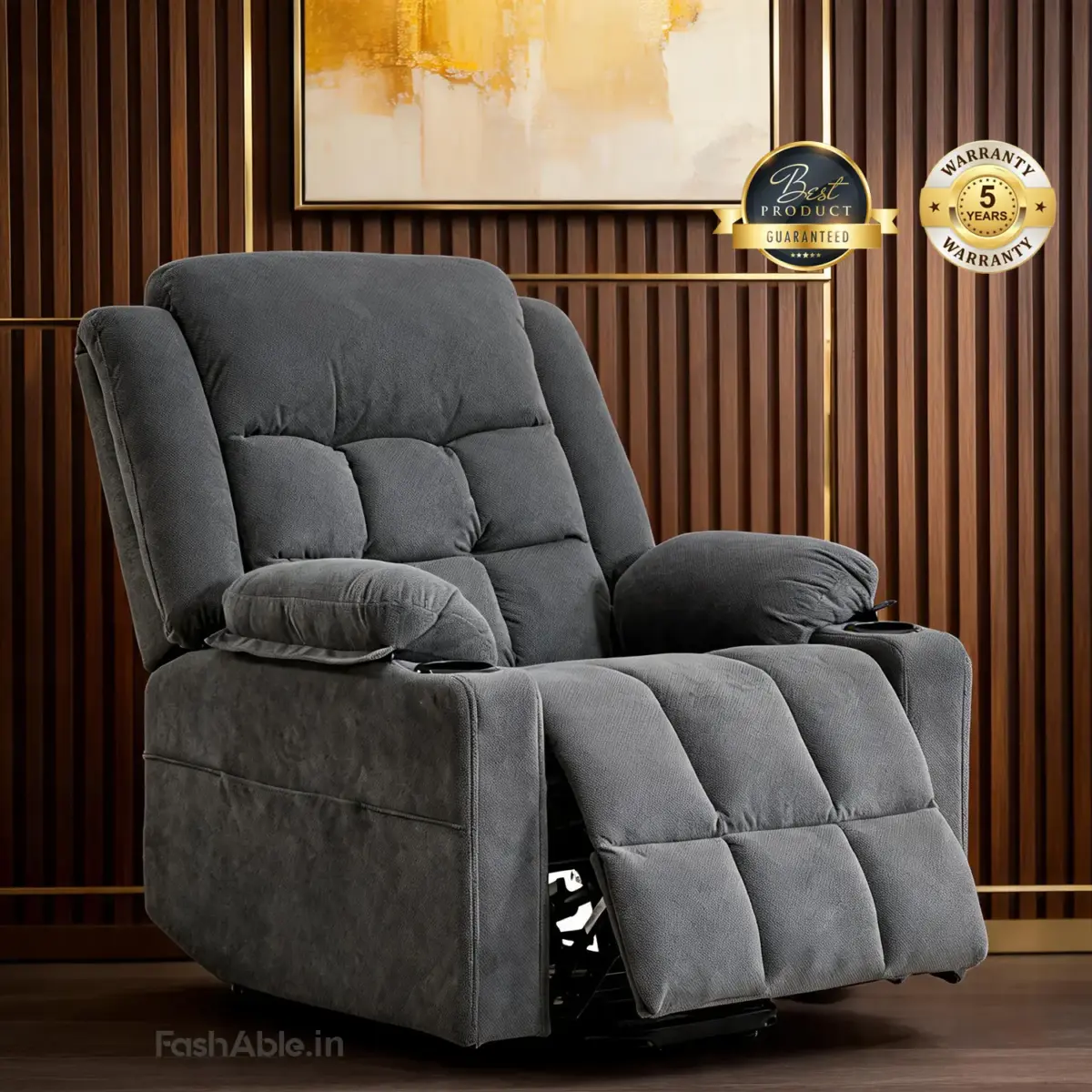 Grelfor Recliner Sofa DGrey