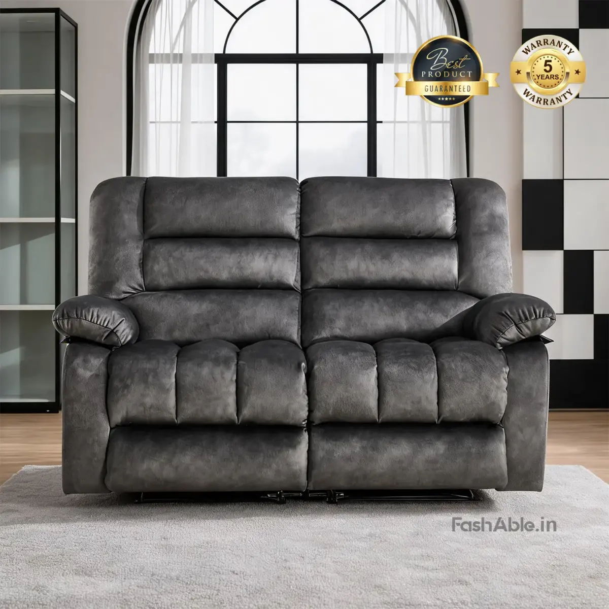 Izenro Recliner Sofa Grey