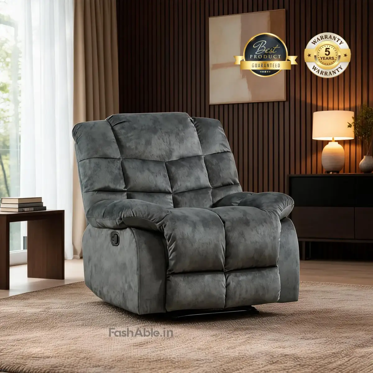Kelmor Recliner Sofa Grey