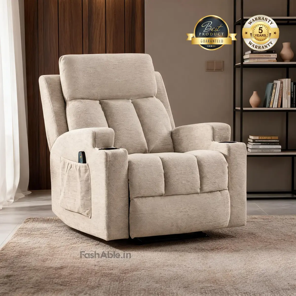 Kelran Recliner Ivory
