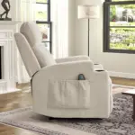 Kelran Recliner Ivory (2)