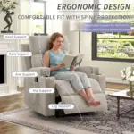 Kelran Recliner Ivory (5)
