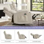 Kelran Recliner Ivory (6)