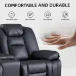Kivik Recliner Sofa Black (3)