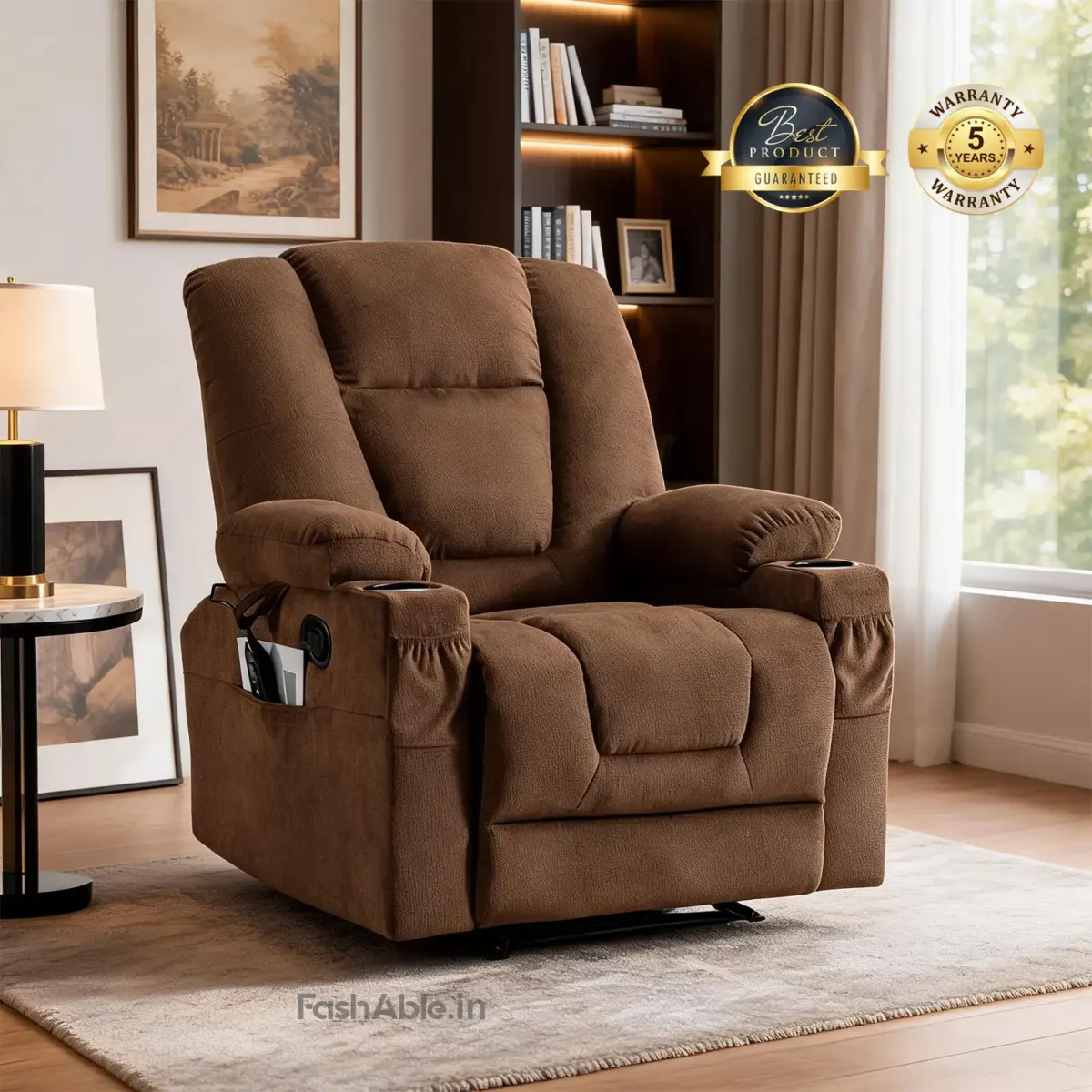 Klyvo Recliner Sofa Brown