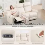 Kozen Recliner Sofa Ivory (8)