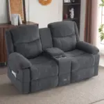 Livo Recliner Sofa Dark Grey (3)