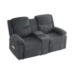Livo Recliner Sofa Dark Grey (4)