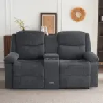 Livo Recliner Sofa Dark Grey (5)