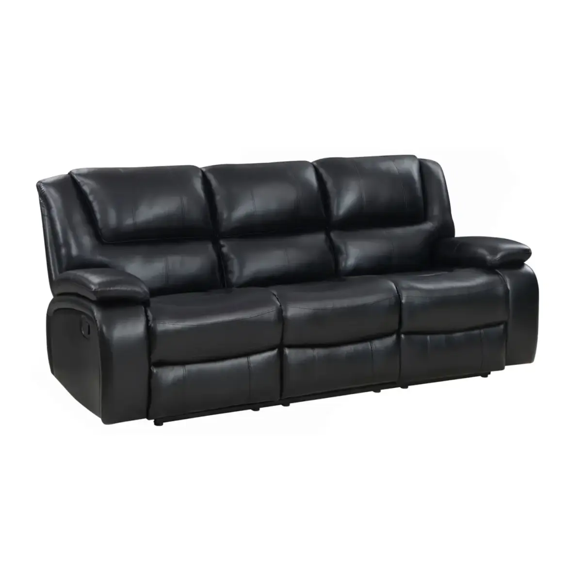 Louvaro Recliner Sofa Black (3)