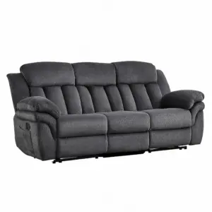 Lullora Manual Sofa Couch Recliner 3 Seater 87"