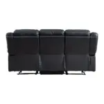 Luxento Recliner Sofa Black (5)