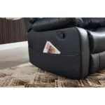 Luxento Recliner Sofa Black (8)