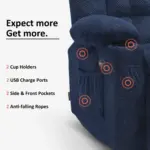 Lyzaro Recliner DBlue (2)