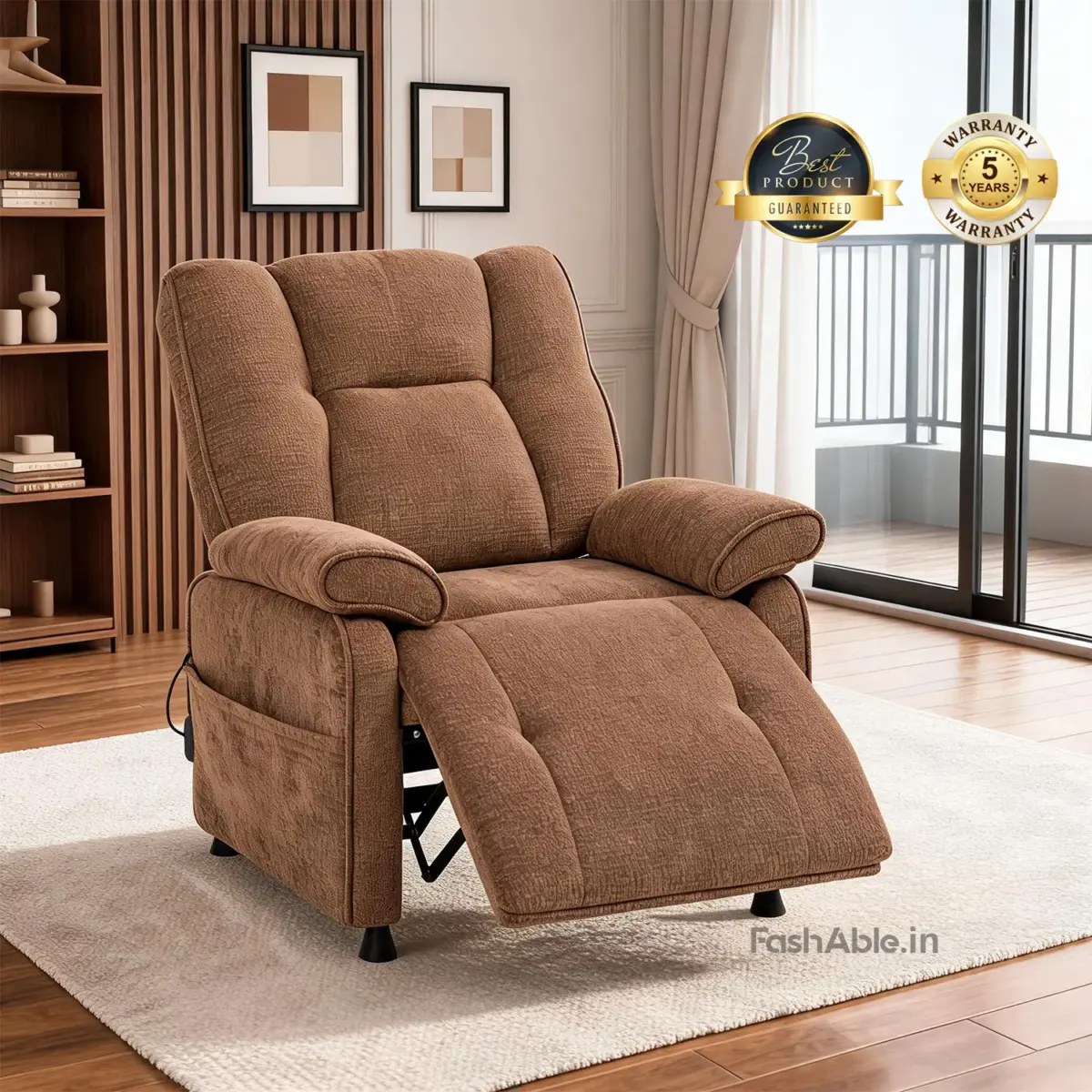 Mellor Recliner Sofa Brown (1)