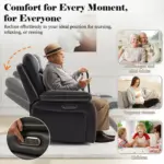 Mervo Recliner Black (7)
