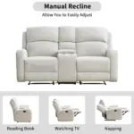 Molvex Recliner Light Beige (15)