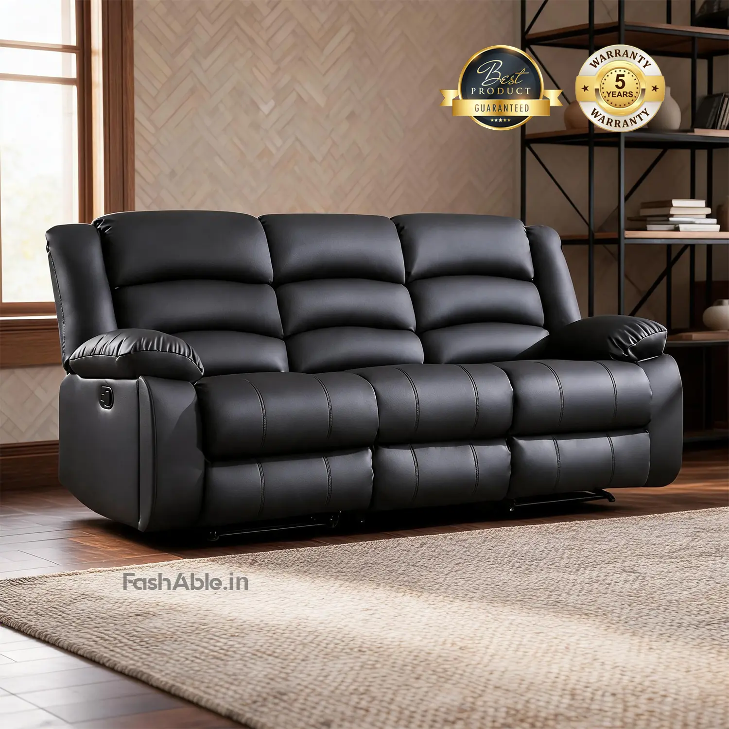 Montivo Sofa Recliner Black (1) Montivo Sofa Recliner Black (1)