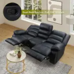 Montivo Sofa Recliner Black (2)