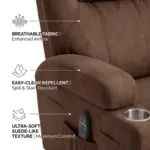 Neriza Recliner Sofa Brown (1)