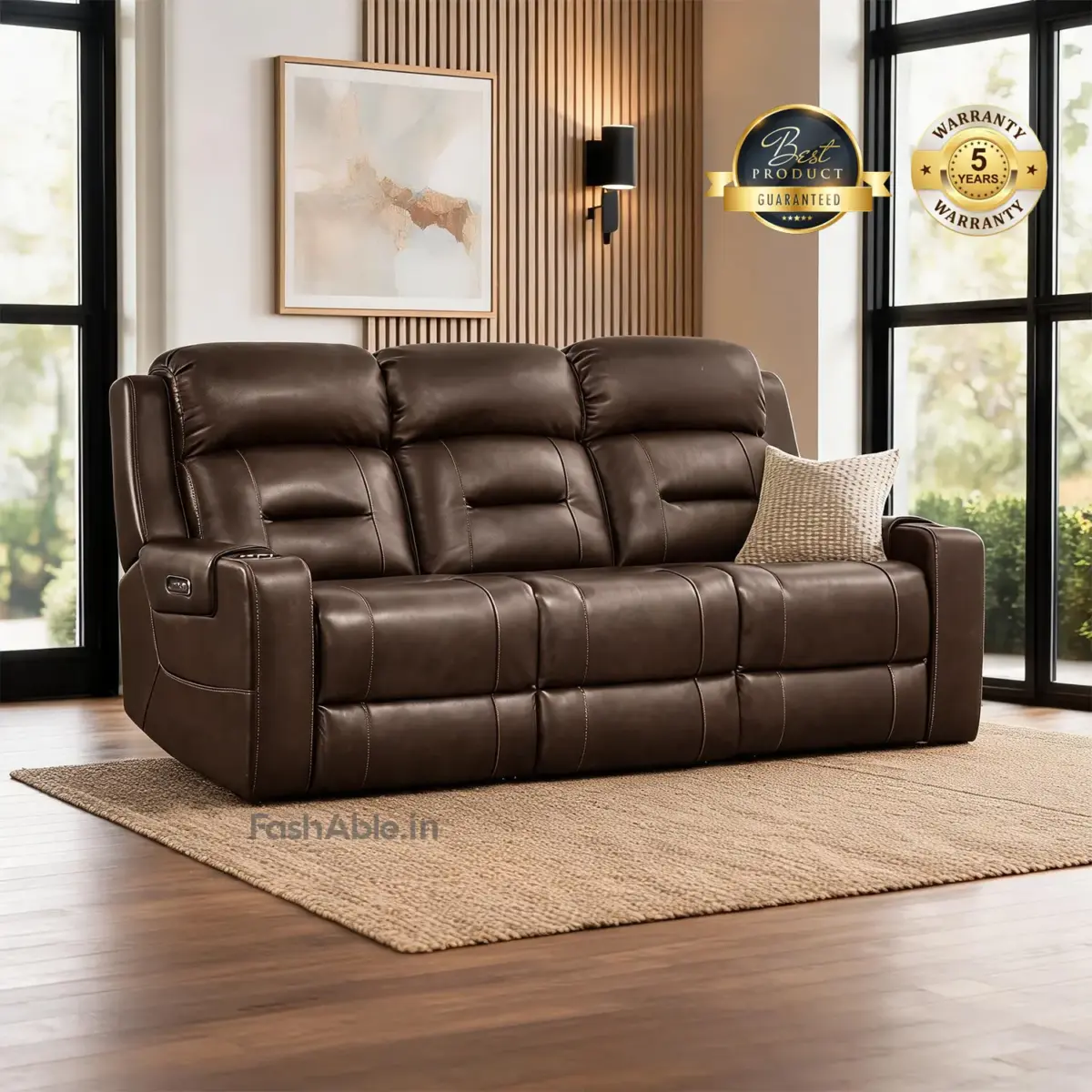 Nervo Recliner Sofa EBrown (1)