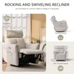 Nestro Recliner Sofa Beige (9)