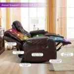 Nuvello Recliner Sofa DBrown (4)