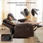 Nuvello Recliner Sofa DBrown (5)