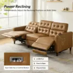 Orvanto Recliner Sofa Brown (7)