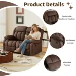 Osvira Recliner Dark Brown (4)