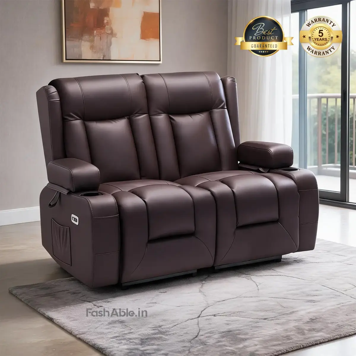 Qelven Recliner Couch Sofa 2S
