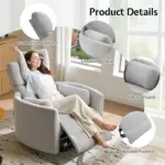 Quinor Recliner Sofa Grey (3)