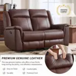 Recli Recliner Sofa Dark Brown (11)