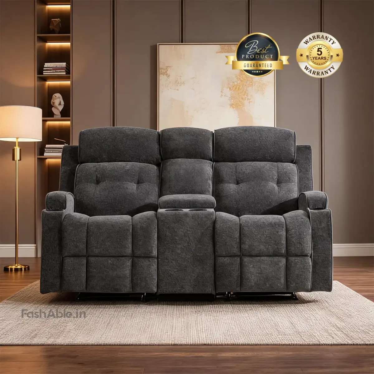 Repose Recliner Sofa 2S DGrey