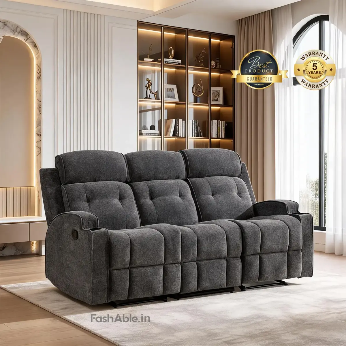 Repose Recliner Sofa DGrey