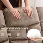 Restivo Recliner Sofa Brown (6)