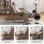 Restivo Recliner Sofa Brown (8)