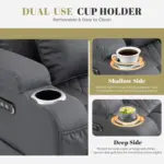 Sesta Recliner Sofa Grey (2)