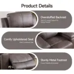 Sitto Recliner Sofa DGrey (2)