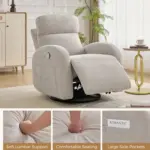 Sofira Recliner Sofa LGrey (1)