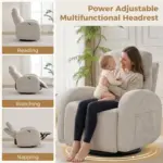 Sofira Recliner Sofa LGrey (3)