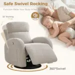 Sofira Recliner Sofa LGrey (8)