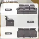 SoftNest Recliner Sofa Grey (12)