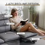 SoftNest Recliner Sofa Grey (8)