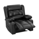 Solric Recliner Sofa Black (4)